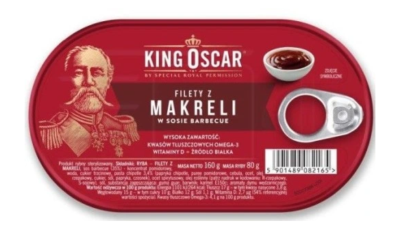 Filety z makreli w sosie barbecue -  160g - King Oscar