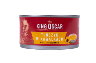Tuńczyk kawałki w oleju roślinnym / 170g / King Oscar - ZESTAW 6szt.