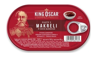 Filety z makreli w sosie barbecue -  160g - King Oscar