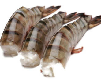 Krewetki Black Tiger surowe bez głowy w pancerzu /16-20 szt./kg  - 20% glazury