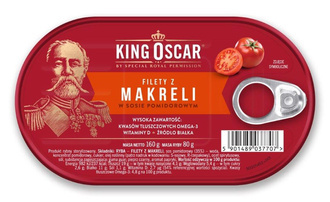 Filety z makreli w sosie pomidorowym -  160g - King Oscar