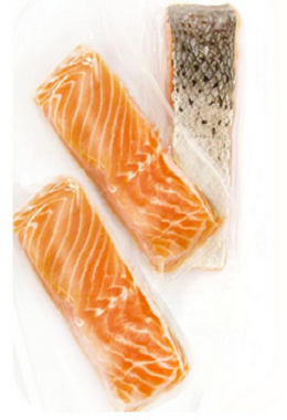 Łosoś atlantycki ze skórą - mrożone / 150g