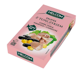 Sałatka z tuńczykiem, czarną fasolą, kukurydzą i czarnuszką Helcom /140g