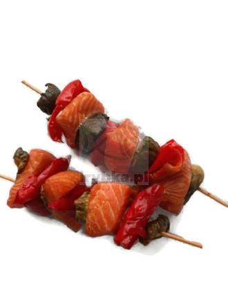 Łosoś wędzony - szaszłyk