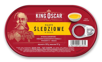 Filety śledziowe w oleju -  160g - King Oscar