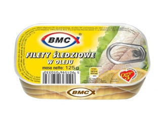 Filety śledziowe w oleju -125g- BMC