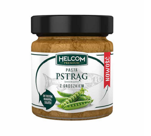 Pasta z pstrąga z groszkiem / 130g / Helcom