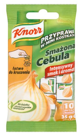 Smażona cebulka w mini kostkach - Knorr