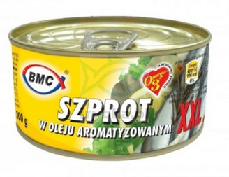 Szprot w oleju aromatyzowanym XXL- BMC