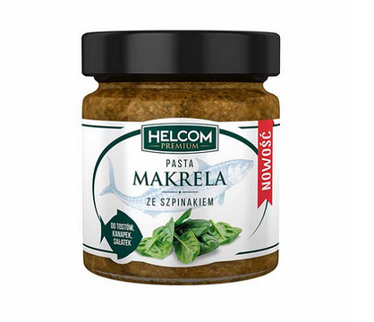 Pasta z makreli ze szpinakiem / 180g / Helcom